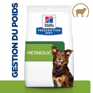 Afbeelding Hill's Prescription Diet Metabolic Weight Management hondenvoer met lam & rijst 2 x 12 kg door Brekz.nl