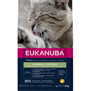 Eukanuba Adult Hairball Control met kip kattenvoer