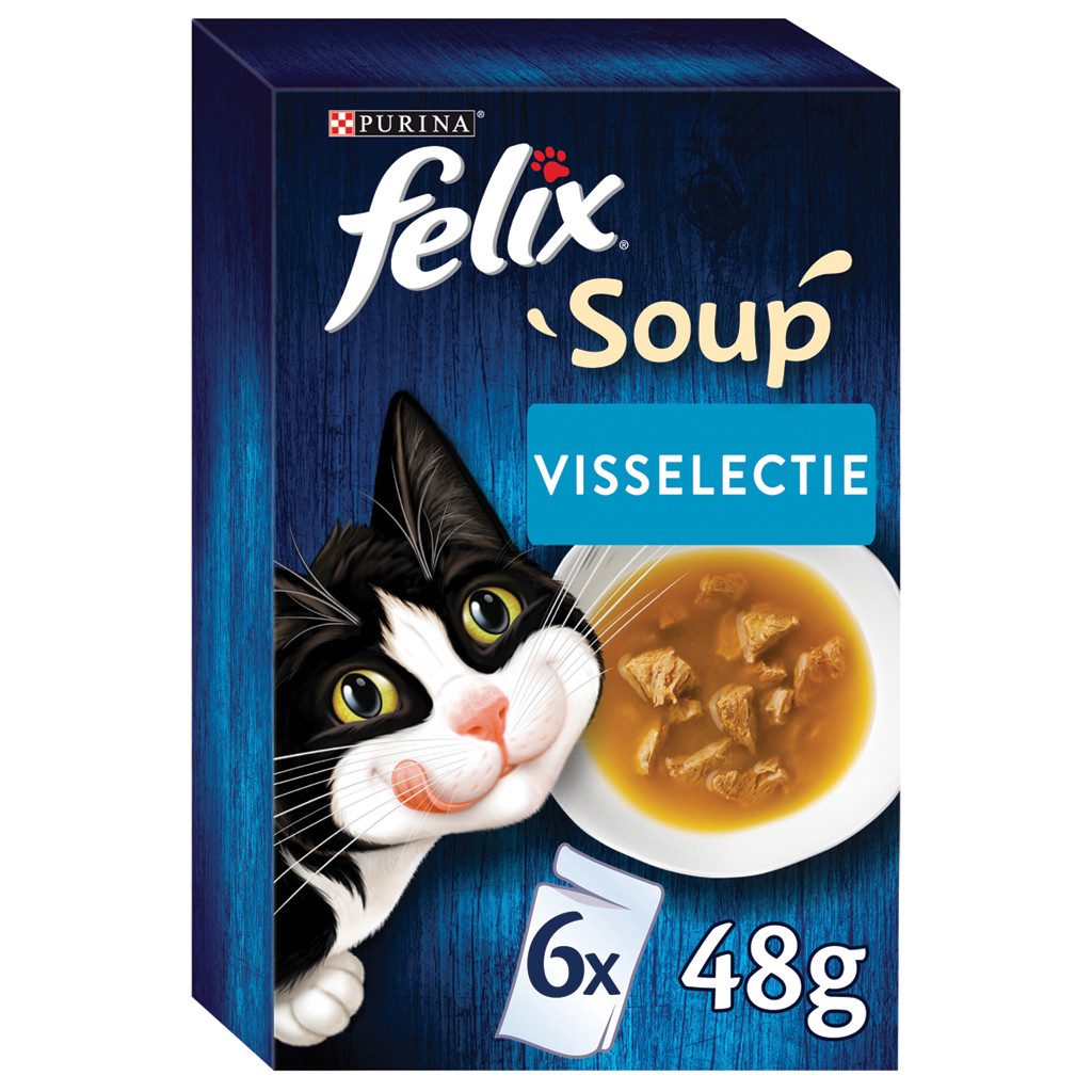 Felix Soup Visselectie Kattensoep (6x48g)