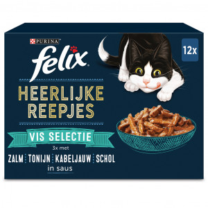 Felix Heerlijke Reepjes Vis Selectie box kattenvoer