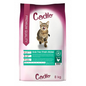 Afbeelding Cadilo Adult Grainfree w/Fresh Chicken - premium kattenvoer 2 x 2 kg door Brekz.nl
