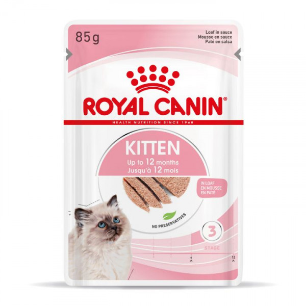 Royal Canin Royal Canin Kitten natvoer kat (paté) 1 doos (12 x 85 g)