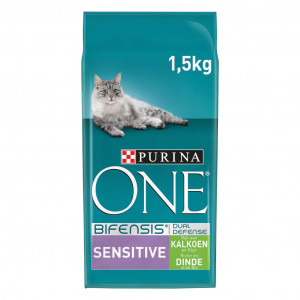 Afbeelding Purina One - Sensitive Kalkoen / Rijst door Brekz.nl