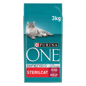 Purina One Sterilcat met rund kattenvoer 3 x 3 kg