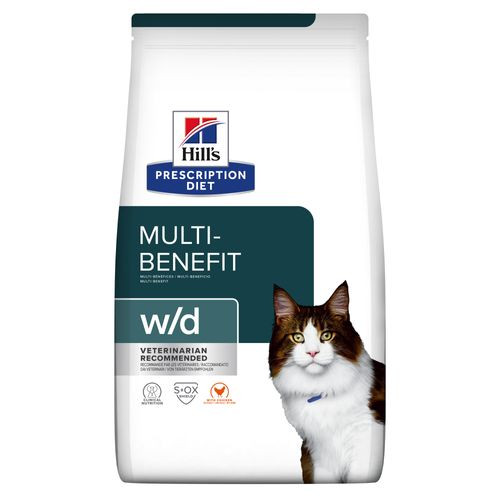 Hill's Prescription Diet W/D Multi-Benefit kattenvoer met kip