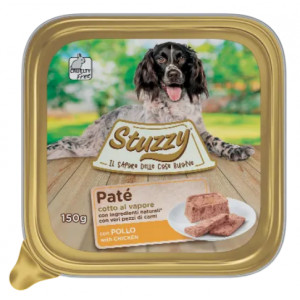 Stuzzy Paté met kip hondenvoer 150 gr. 2 trays (44 x 150 gram)