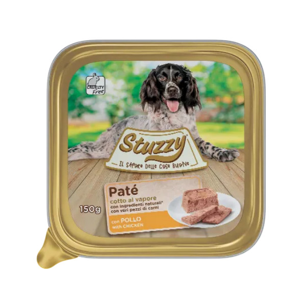 Stuzzy Stuzzy Paté met kip hondenvoer (150 gram) 2 trays (44 x 150 g)