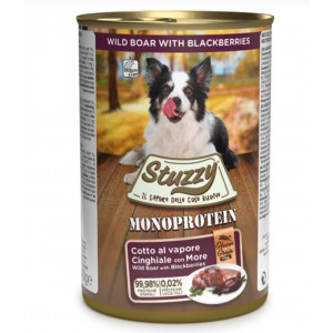 Stuzzy Monoprotein everzwijn nat hondenvoer 400 gr. 2 dozen ( 12 x 400 gr.)