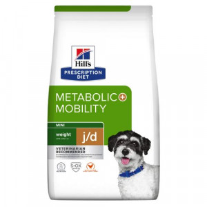 Hill's Prescription Diet J/D Weight Metabolic + Mobility Mini hondenvoer met kip 3 kg