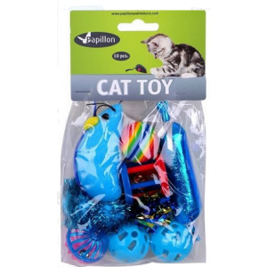 Kattenspeeltjes zak á 10 stuks Blauw