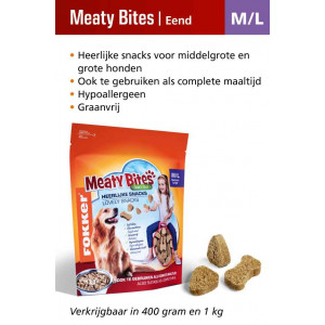 Fokker Meaty Bites hondensnacks M/L 2 x 1 kg