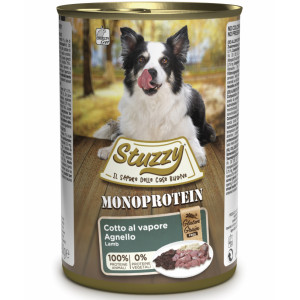 Stuzzy Dog Grain Free Monoprotein lam nat hondenvoer 400 gr. 4 dozen ( 24 x 400 gr.)