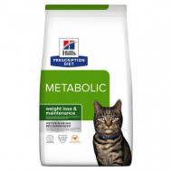 Hill's Prescription Diet Metabolic Weight Management kattenvoer met kip 2 x 8 kg