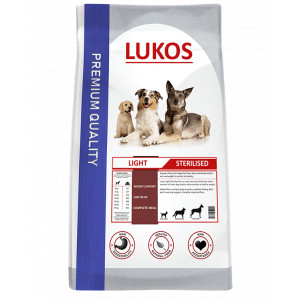 Lukos Light Sterilised - premium hondenvoer 2 x 10 kg