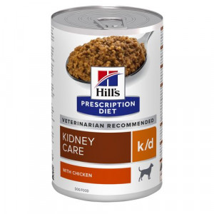 Hill&apos;s Prescription Diet K/D Kidney Care hondenvoer met kip blik 2 trays (24 x 370 gr)