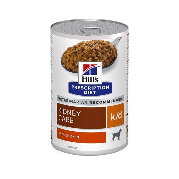 Hill's Hill's Prescription Diet K/D Kidney Care nat hondenvoer blik 2 trays (24 x 180 g)