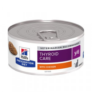 Afbeelding Hill's Prescription Diet Y/D blik kattenvoer 1 tray (24 blikken) door Brekz.nl