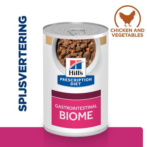 Hill's Gastrointestinal Biome met kip & groenten stoofpotje hondenvoer 354 gr blik