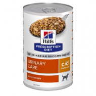 Hill's Prescription Diet C/D Multicare Urinary Care nat hondenvoer met kip blik 1 tray (12 x 370 g)