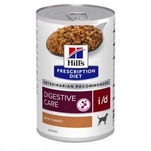 Hill&apos;s Prescription Diet I/D Digestive Care nat hondenvoer met kalkoen blik 4 trays (48 x 360 gr)