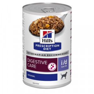 Hill's Prescription Diet I/D Low Fat 360 gr blik hondenvoer 1 tray (12 blikken)