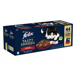 Afbeelding Felix Heerlijke Reepjes Farm selectie met rund, kip, eend, kalkoen in saus (44x85g) 88 x 85 gr door Brekz.nl