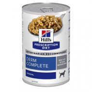 Hill's Prescription Diet Derm Complete Skin Care & Food Sensitivities nat hondenvoer blik 1 tray (12 x 370 g)