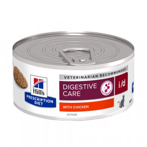 Hill&apos;s Prescription Diet I/D Digestive Care nat kattenvoer met kip blik 1 tray (24 x 156 gr)