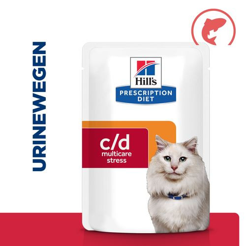 Hill's Prescription Diet C/D Urinary Care Stress kattenvoer zalm