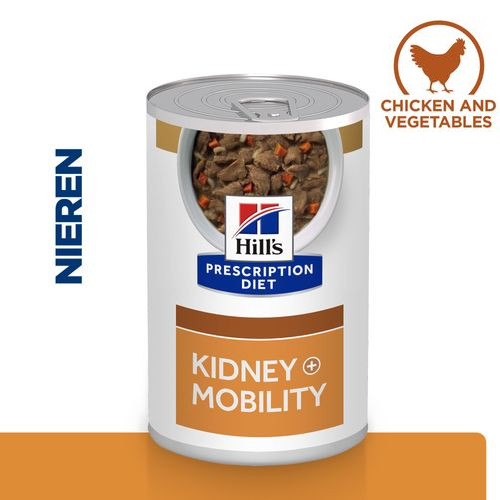 Hill’s Prescription Diet K/D + Mobility Stoofpotje 354 g blik hondenvoer