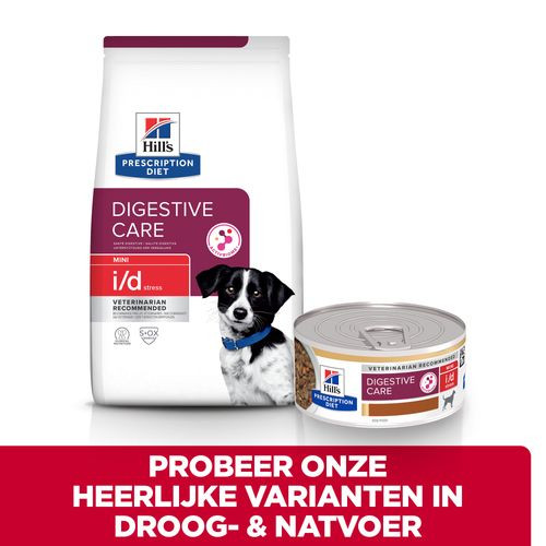 Hill’s Prescription Diet I/D Stress Mini Stoofpotje 156 g blik hondenvoer