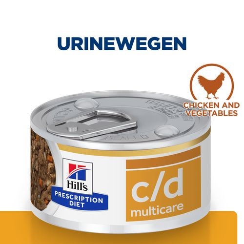 Hill’s Prescription Diet C/D Multicare Stoofpotje 82 g blik kattenvoer