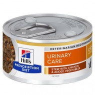 Hill's Prescription Diet C/D Multicare Urinary Care stoofpotje voor kat met kip & groenten blik 2 trays (48 x 82 g)