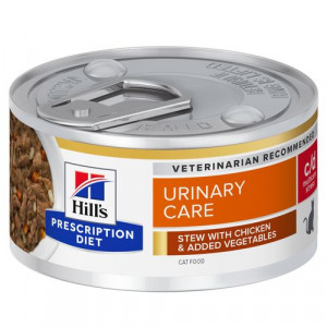 Hill&apos;s Prescription Diet C/D Multicare Stress Urinary Care stoofpotje kat met kip& groenten 1 tray (24 x 82 gr)