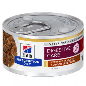 Hill's Prescription Diet I/D Digestive Care stoofpotje voor kat met kip & groenten blik 3 trays