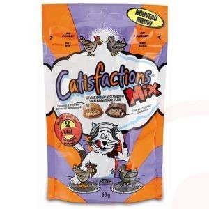 Afbeelding Catisfactions Mix Kip en Eend kattensnoep Per verpakking door Brekz.nl