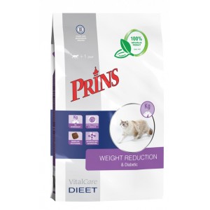 Afbeelding Prins Vitalcare Dieet Weight Reduction & Diabetic kattenvoer 1.5 kg door Brekz.nl