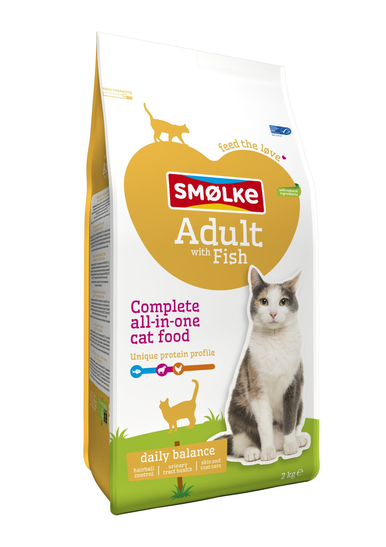 Smølke Adult met vis en rijst kattenvoer