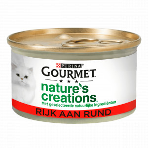 Afbeelding Gourmet Nature's Creations Rund nat kattenvoer 85g 24 x 85 gram door Brekz.nl