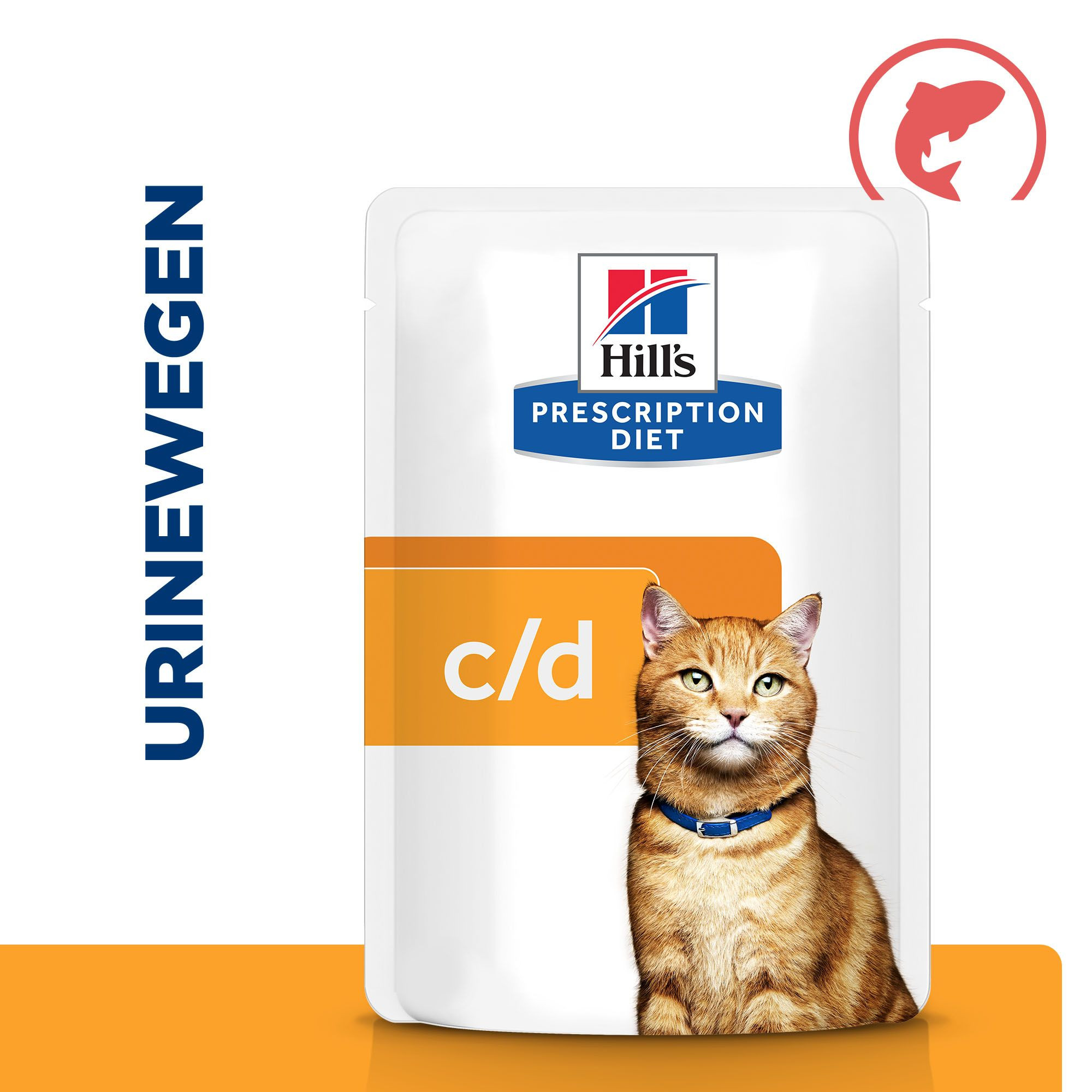 Hill's Prescription Diet C/D Multicare Urinary nat kattenvoer met zalm maaltijdzakje multipack