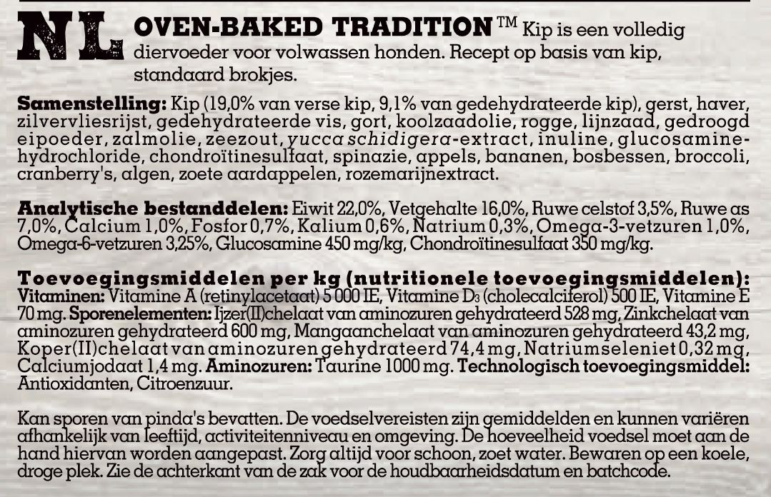 Oven-Baked Tradition Adult Small Breed Chicken hondenvoer