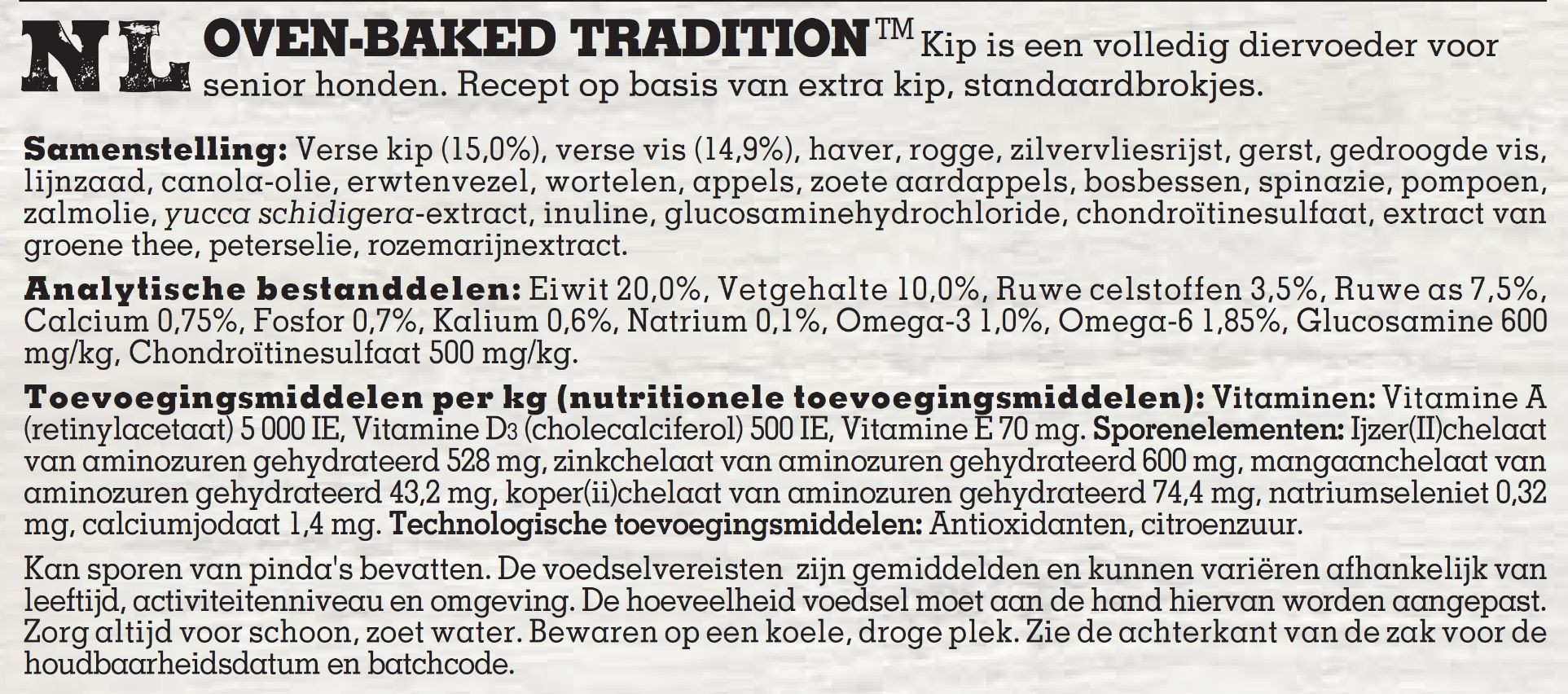 Oven-Baked Tradition Senior w/ Chicken hondenvoer