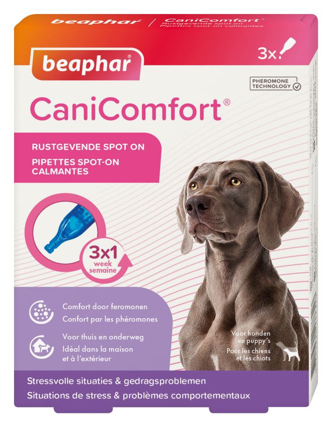 Afbeelding van 3x3 pipetten Beaphar CaniComfort Spot-On hond