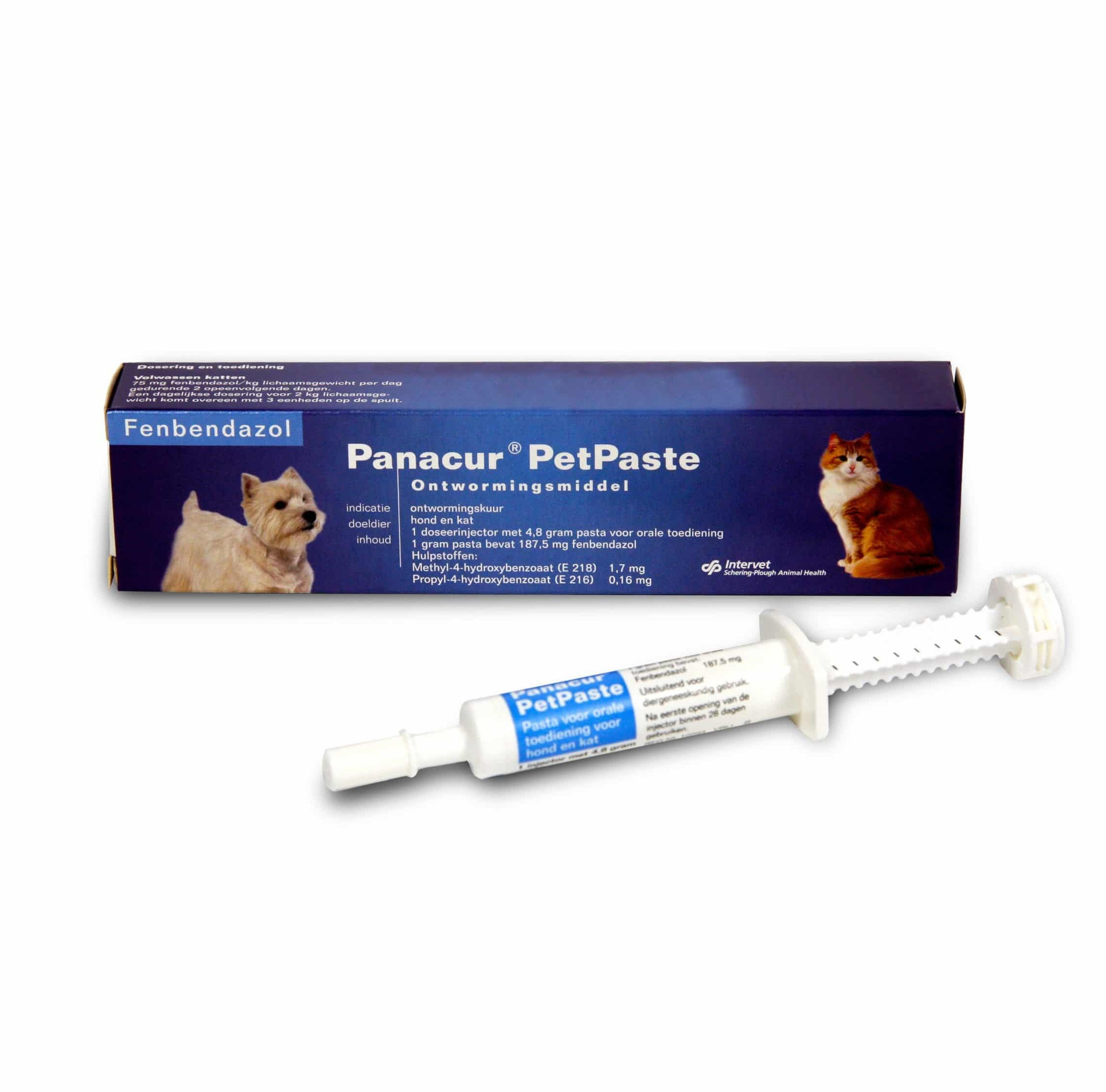 Panacur PetPaste Ontwormingspasta voor hond en kat