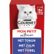 Gourmet Mon Petit Kleine Porties kattenvoer met tonijn, zalm of forel