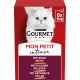 Gourmet Mon Petit Intense met rund en kip, kalkoen en lever,  gevogelte en lam (6x50 g)