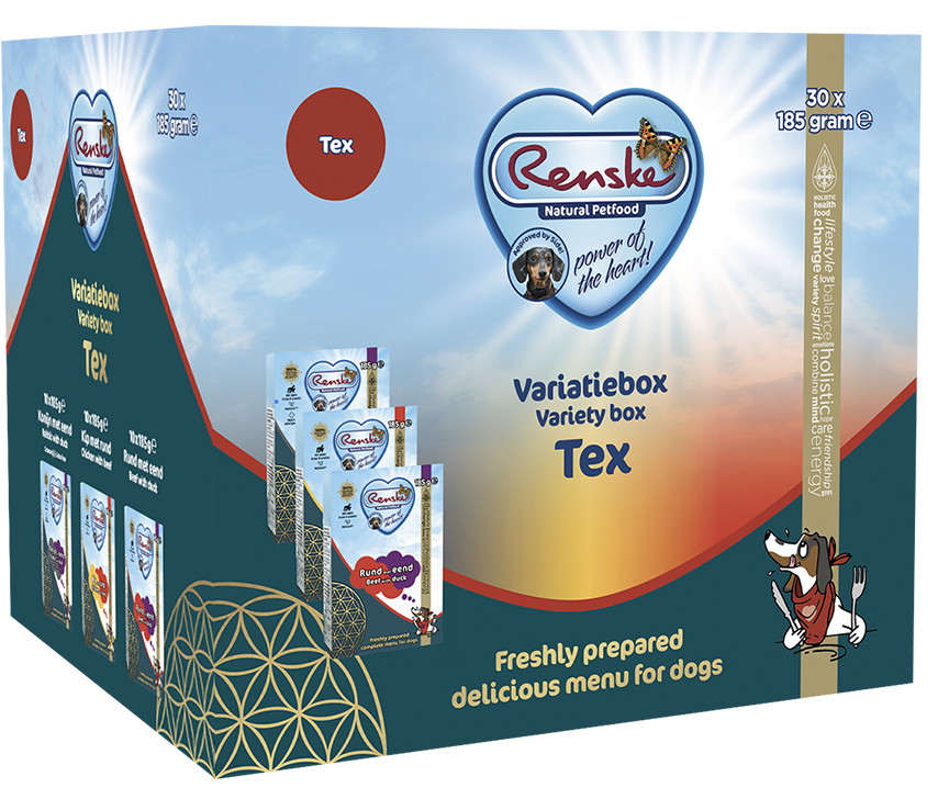 Renske Vers bereid Variatiebox Tex hondenvoer (30x185gr)