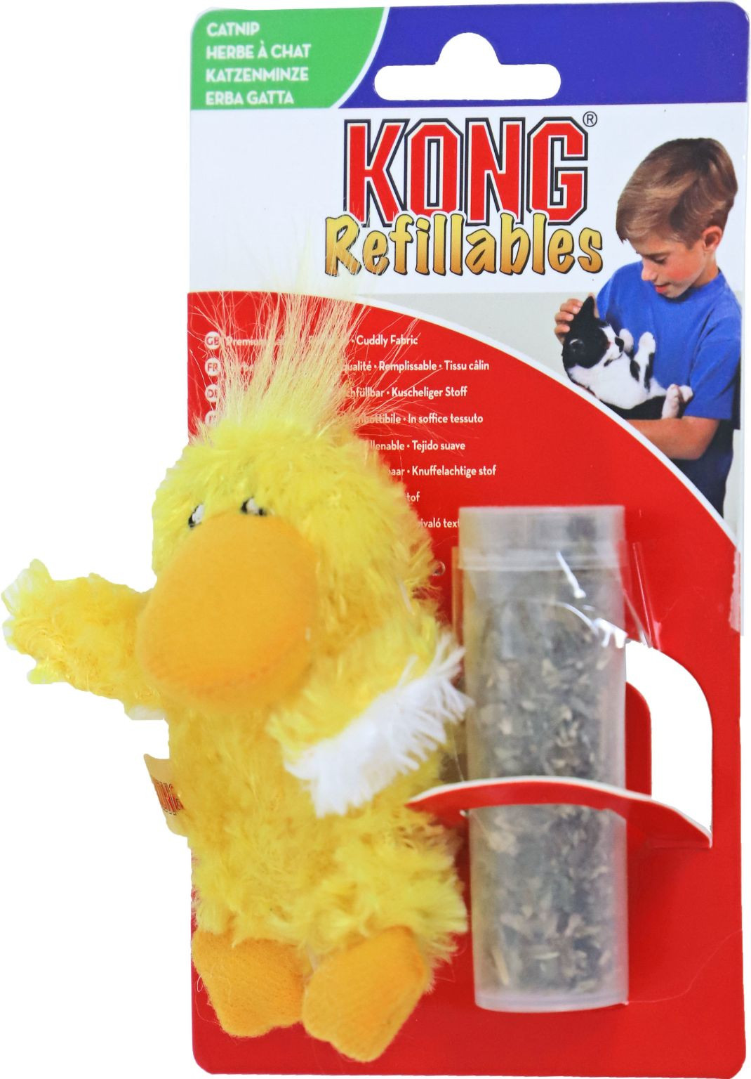 Afbeelding van 2x Kong Speelgoed Catnip Toy Duckie