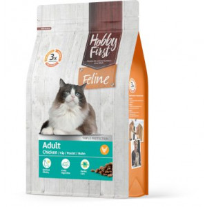 HobbyFirst Feline Adult kip kattenvoer 2 x 4,5 kg