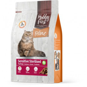 Hobby First Feline kattenvoer Sensitive Sterilised 4,5 kg - Kat